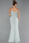 Abendkleid im Meerjungfrau-Stil Lang Minzgrün ABU6505