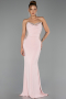 Abendkleid im Meerjungfrau-Stil Lang Puder ABU6505