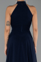 Abschlusskleid Lang Chiffon Marineblau ABU6506