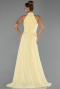 Abschlusskleid Lang Chiffon Gelb ABU6506