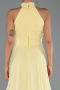 Abschlusskleid Lang Chiffon Gelb ABU6506