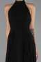 Abschlusskleid Lang Chiffon Schwarz ABU6506