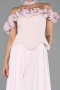 Standesamtkleid Midi Chiffon Puder ABK2697