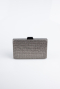Abendtasche Steinbesetzt Platin SH863