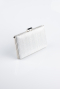 Abendtasche Laserschnitt Silber SH801