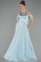 Abendkleid Lang Chiffon Minzgrün ABU5327