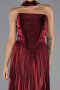 Abendkleid Lang Chiffon Weinrot ABU6531