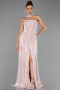 Abendkleid Lang Chiffon Puder ABU6531