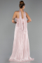 Abendkleid Lang Chiffon Puder ABU6531
