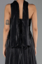 Abendkleid Lang Chiffon Schwarz ABU6531
