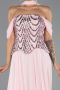 Abendkleid Lang Chiffon Puder ABU6532