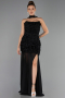 Abschlusskleid Lang Schwarz ABU6541