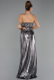 Abschlusskleid Lang Anthrazit ABU6127
