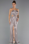 Abschlusskleid Lang Nerzbraun ABU6127