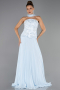 Abendkleid Lang Chiffon Eisblau ABU6436