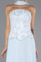 Abendkleid Lang Chiffon Eisblau ABU6436