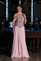 Abendkleid Lang Chiffon Puder ABU6532