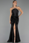 Abendkleid Lang Schwarz ABU6548