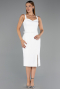 Partykleid Midi Weiß ABK2688