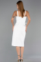 Partykleid Midi Weiß ABK2688