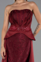 Abendkleid Lang Spitze Weinrot ABU5615