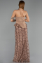 Abendkleid Lang Schuppig Kupfer ABU5919