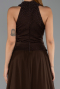 Abendkleid Lang Chiffon Braun ABU6550