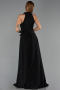 Abendkleid Lang Chiffon Schwarz ABU6550