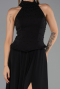 Abendkleid Lang Chiffon Schwarz ABU6550