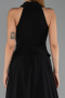 Abendkleid Lang Chiffon Schwarz ABU6550