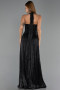 Abendkleid Lang Chiffon Schwarz ABU6551
