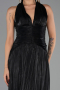 Abendkleid Lang Chiffon Schwarz ABU6551