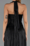 Abendkleid Lang Chiffon Schwarz ABU6551