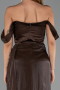 Abendkleid Lang Chiffon Braun ABU6496