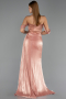 Abendkleid Lang Chiffon Lachs ABU6496