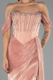 Abendkleid Lang Chiffon Lachs ABU6496