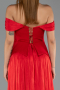 Abendkleid Lang Chiffon Rot ABU6203