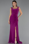 Abendkleid Lang Fuchsie ABU6552