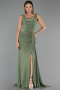 Abendkleid Lang Öl Grün ABU6552