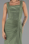 Abendkleid Lang Öl Grün ABU6552
