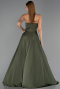 Abendkleid Lang Satin Khaki ABU6553