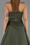 Abendkleid Lang Satin Khaki ABU6553