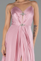 Abendkleid Lang Satin Puder ABU6553