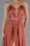 Abendkleid Lang Satin Zimtfarben ABU6553