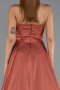 Abendkleid Lang Satin Zimtfarben ABU6553