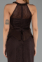 Abendkleid Lang Spitze Braun ABU6425
