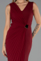 Abendkleid Lang Weinrot ABU6524
