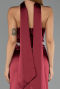 Abendkleid Lang Satin Weinrot ABU6554