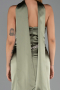 Abendkleid Lang Satin Khaki ABU6554