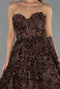Abendkleid Lang Braun ABU6408